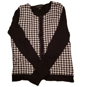 Black and white cardigan EUC